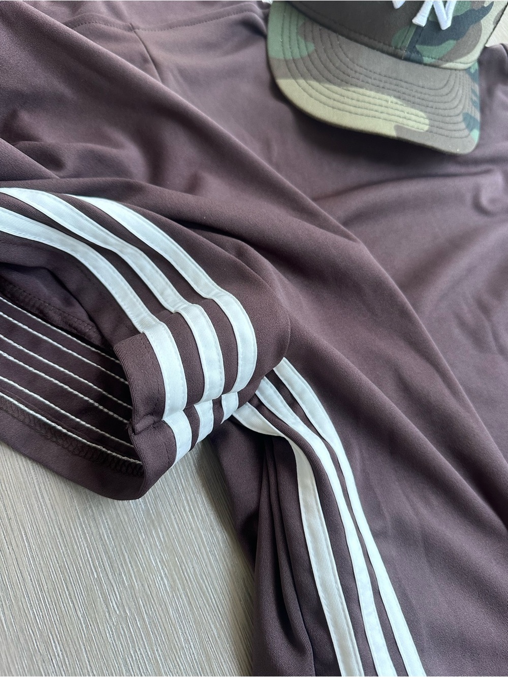 Sporty Zip-Front Jumpsuit with Striped Side Panels. NWOT. - Picture 5 of 10